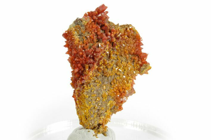Colorful Red-Orange Vanadinite Crystals - Western Mine, Arizona #375663